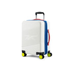 Reebok - GO Collection Ensemble de bagages rigides 2 pièces - Blanc-Poignées supérieures et latérales renforcées pour retirer facilement les valises des carrousels à bagages ou des voitures