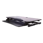 Rocelco - Élévateur de bureau réglable Hi-Lift de 43 po - Noir-Le plateau de clavier à déconnexion rapide permet une utilisation portable.