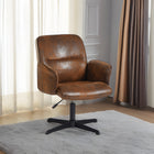 Chaise de Bureau Relax à Hauteur Réglable Homy Casa – Suédine Marron-Le design moderne avec un look contemporain et élégant s'intègre parfaitement à tout décor