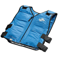 TechNiche TECHKEWMC — Veste de refroidissement par changement de phase, bleu, M/G-Les pochettes à changement de phase COOL PAX maintiennent une température constante de 14 C (58 F) sans être influencées par la température ambiante; se rechargent en 25 à 30 minutes