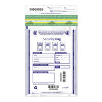 Deluxe - Sac de dépôt de sécurité inviolable, 9 po x 12 po, paq./100 (W414-100)-Idéal pour les dépôts de jour ou de nuit ou pour tout autre expédition d'espèces