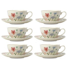 Maxwell & Williams - Wildwood Tasse à Thé et Soucoupe - 200 ml - Paquet de 6-Lave-vaisselle