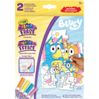 Crayola - Ensemble de casse-tête réutilisable Colour & Erase Bluey-CASSE-TÊTE EFFAÇABLE COLOUR & ERASE DE CRAYOLA : Comprend 12 pièces de casse-tête Bluey double face (15 cm x 15 cm) et 4 marqueurs lavables Colour & Erase