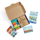 Hand2Mind - Ensemble d'activités MathLink Cubes Train express Numberblocks - Ensemble de 68-Comprend 10 activités mathématiques précoces sur 5 cartes d'activités recto verso ! Les cartes d'activités visuelles sans texte guident les jeunes apprenants pour identifier les nombres, compter, additionner, soustraire, faire 5, et plus encore