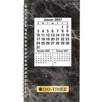 Day–Timer – Recharge d’agenda quotidien 2027 format de poche, reliure spirale – 3 1/2 po x 6 1/2 po – anglais-Format des pages : 6 1/2 po H x 3 1/2 po l