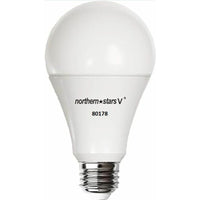 Northern Stars - DEL Ampoule LE-9A19/Capteur de Mouvement 4000K 120V 9W E26 800 Capteur de Mouvement - Paquet de 2-Givrée
