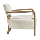 Modway - Zinnia Mélange de lin Chaise d’accent - Ivoire-Épingles de pied non marquées