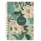 Blueline - Agenda Hebdomadaire/Mensuel 17 Mois D’Août À Décembre - 8 po H x 5 po l - Motif Verdant - Anglais-Reliure à double spirale dorée, couverture rigide en deux pièces