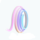 Govee - Cordon lumineux néon RGBIC Wi-Fi de 2 m-Laissez libre cours à votre imagination : les cordons lumineux néon vous permettent de créer des formes personnalisées et de les présenter sur le mur, ou de souligner les contours d'objets dans votre maison, ajoutant ainsi de la couleur et de la gaieté à votre vie