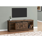Monarch Specialties - 2748 Meuble Tv - 60 po L/Faux Bois Brun/2 Portes Coulissantes-2