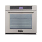 Kucht - Four mural électrique simple 30 po, 5 pi³ - Acier inoxydable-Préchauffage rapide, Mode Sabbat, Cuisson par convection