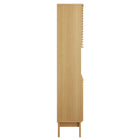 Modway - Render Grand Armoire de rangement de salle de bain in Chêne-Assemblée requise