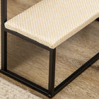 PawHut - Escalier pour chat 3 marches 20 po, rampe échelle recouverte de tapis - blanc crème-Matériau : Acier, Panneau de particules, Polyester, Sisal 