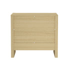 Manhattan Comfort - Linda 24" Table de nuit moderne à 2 tiroirs - Chêne naturel-Assemblage à domicile requis Tout le matériel inclus