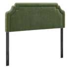 Modway - Magnolia Tissu rembourré Tête de lit Queen size - Feuillage-Tissu tissé en bruyère tissé