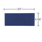 JAM Paper Enveloppes ouvertes au bout avec fermeture gommée, 4 1/8 x 9 1/2 po, bleu présidentiel, 1000/paquet-Fermeture : gomme