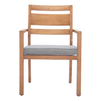 Zuo - Rader Chaise de salle à manger - Naturel - Ensemble de 2-Coussins amovibles et pratiques