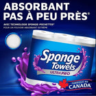 SpongeTowels - UltraPRO, Essuie-tout - Mesure-au-choix - roul. doubles - emb. de 3-110 Feuilles/rouleau