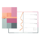 Letts - 2026 Agenda hebdomadaire/mensuel Gradient - 8-1/4" x 5-5/6" - Rose - Multilingue-12 mois: janvier 2026 - décembre 2026