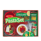 Melissa & Doug, Coffret de jeu Cuisiner les pâtes-Utilisez la casserole solide avec son couvercle sur la table de cuisson imprimée et la passoire au-dessus de l'évier
