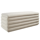 Modway - Mezzo Rembourré Performance Velvet Établi de rangement - Amande-Chenal Touffé