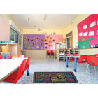 Ashley Productions - The Original Fun Mat - Tapis Coureur - 15 -5" x 47" - Construction de Personnages-Facile à nettoyer : La surface absorbante et douce permet de nettoyer rapidement les déversements et les désordres.