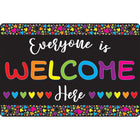 Ashley Productions - Smart Poly Tapis de souris pour ordinateur - 8" x 10" - Tout le monde est le bienvenu ici - Cœurs - Paquet de 6-Dites bonjour à un regain de motivation à chaque fois que vous cliquez et faites défiler.