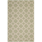 Modway - Cerelia Treillis marocains intérieurs et extérieurs Tapis de comédie 8 pi l x 10 pi L - Beige et vert clair-Tapis à treillis marocain