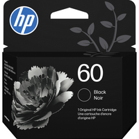 HP 60 Cartouche d’encre noire d’origine (CC640WN)-Couleur: Noir