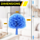 Gritt Commercial - Brosse chasse-toiles avec manche télescopique de 6 pi - Lot de 3-Parfaite pour éliminer les toiles d’araignée et l’accumulation de poussière