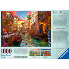 Ravensburger - Puzzle Romance de Venise - 1000 pièces-Pour les amateurs de puzzles de 12 ans et plus. Que vous préfériez une activité tranquille en solo ou un défi amusant en groupe, ce puzzle de 1000 pièces vous promet des heures de plaisir. Adapté aux joueurs expérimentés, c'est un excellent moyen de se détendre ou de se retrouver en famille ou entre amis. Parfait pour toutes les occasions, que ce soit pour Noël, un anniversaire ou juste pour le plaisir 