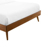 Modway - Margo Bois Cadre complet de plate-forme, Noyer-Rubberwood Legs
