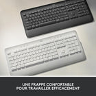 Logitech - Signature K650 Clavier sans fil Ergonomique Entier avec Repose-Poignets - Graphite-Dimensions : H 8 po x W 7,62 po x D 0,96 po