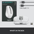 Logitech MX Anywhere 3 - Souris sans fil - Gris pâle-Le défilement MagSpeed est plus rapide, plus silencieux et plus précis