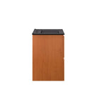 Modway - Scenic Fixation murale de 18" Vanette de salle de bain - Cerise noire-Bassin d’évier en céramique