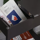 HOMCOM - Table d’appoint à dessus rabattable - café foncé-Matériau : Panneau MDF 