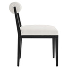 Modway - Kai Tissu Chaise à manger Ensemble de 2 - Sel-Assemblée requise