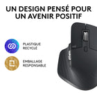 Logitech - MX Master 3S Souris pour entreprise - Graphite-Bouton Easy Switch - jusqu'à 3 appareils