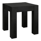 Hudson&Canal - Table d'appoint carrée Langston 22 po de largeur - Grain noir-Un design contemporain minimaliste pour votre salon, votre bureau et plus encore