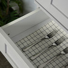 HOMCOM - Armoire de cuisine moderne avec étagères - gris-Conception anti-basculement 