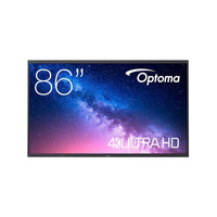 Optoma Technology - 5863RK Moniteur commercial à écran tactile UHD 4K Optoma Technology Creative Touch de 86 po-Résolution native UHD 4K (3840 x 2160)