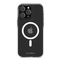 Mellow - etui eco clear compatible avec MagSafe fabrique avec du plastique recycle pour Apple iPhone 14 Pro-Fabrique à partir de plastique recycle