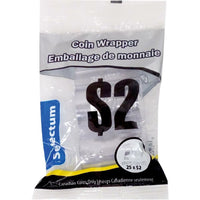 Plastichange − Emballages pour pièces de monnaie − 2 $ − paquet de 10-Plastique souple pré-moulé pour la monnaie canadienne