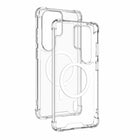 Blu Element - Étui robusteDropzone avec aimants pour Samsung Galaxy S26 Ultra, Transparent-Cadre en TPU à bords surélevés