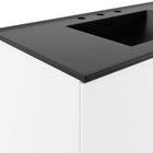 Modway - Vitality 36" Vanette de salle de bain - Blanc Noir-Assemblée requise
