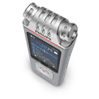 Philips - Enregistreur vocal stéréo numérique VoiceTracer DVT4115 - Argent/Chrome-Application mobile gratuite pour le contrôle audio à distance