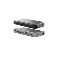 ALOGIC - Station d'accueil MX3 USB-C triple écran DP mode alternatif - Alimentation 100 W-Le MX3 simplifie les configurations multi-écrans. Doté de la technologie DP Alt Mode, il se connecte directement à un maximum de trois écrans et à de nombreux autres accessoires. Pas besoin d'installer de pilotes ni de logiciels. Branchez-le et c'est parti !