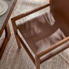 Modway - Sonora Cuir Chaise à manger - Brun de muscade-Barre-brancard