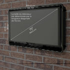 Storm Shell - Housse de protection rigide pour téléviseur d'extérieur avec support mural - 66" H x 75" L-5