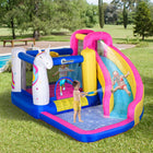 Outsunny - Château gonflable licorne avec gonfleur - 12 pi L x 10,5 pi l x 7 pi H - multicolore-Gonflage rapide pour gagner du temps 